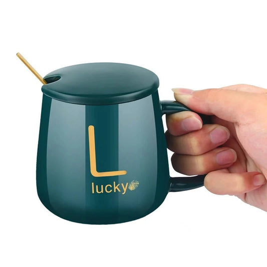 Smart Heated Coffee Mug Warmer Set | Electric Cup Heater with Lid & Spoon